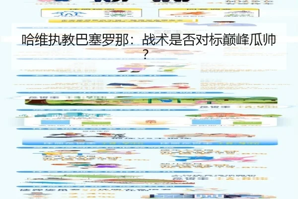 哈维执教巴塞罗那:战术是否对标巅峰瓜帅?
